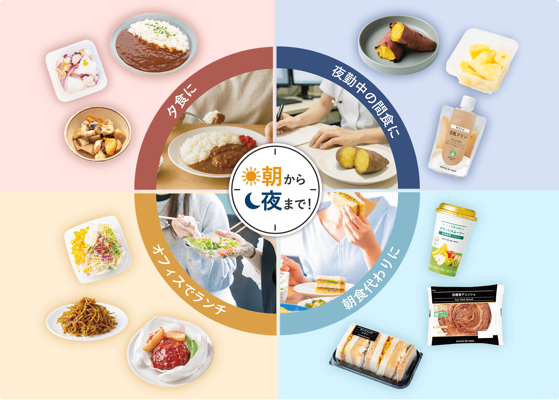 朝から夜まで、どんなシーンでも活躍